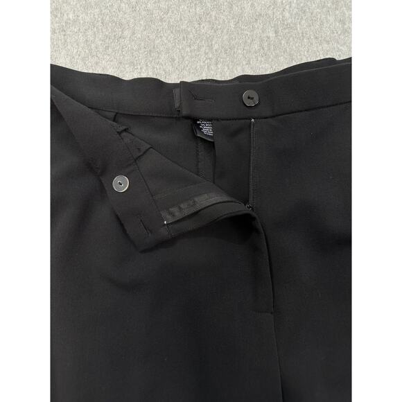 Dialogue Classics Trousers WMNS 18WP Pleated Wide-Leg High Rise Wool Blend Black - Picture 2 of 11